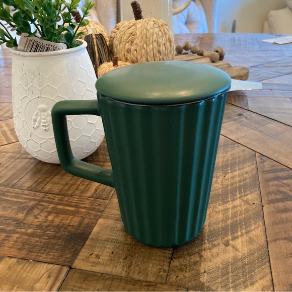 Teavana Kitchen Teavana Green Ceramic Infuser Tea Mug Poshmark